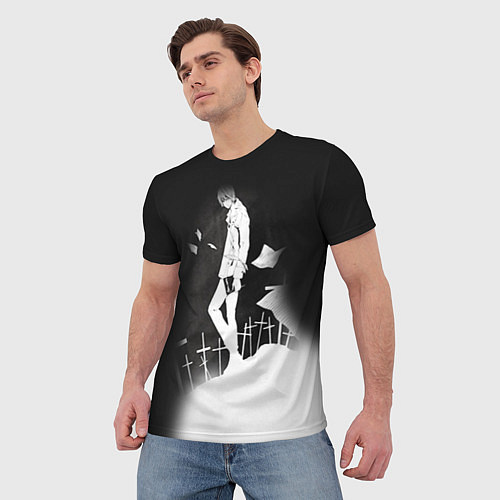 Мужская футболка Тетрадь смерти 7 / 3D-принт – фото 3