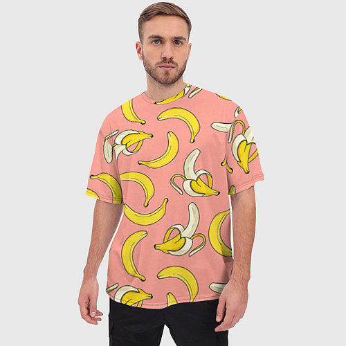 Мужская футболка оверсайз Банан 1 / 3D-принт – фото 3