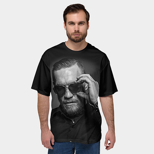 Мужская футболка оверсайз Стильный Макгрегор / 3D-принт – фото 3
