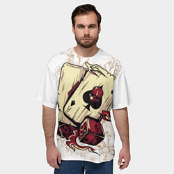 Футболка оверсайз мужская Жизнь это игра, цвет: 3D-принт — фото 2