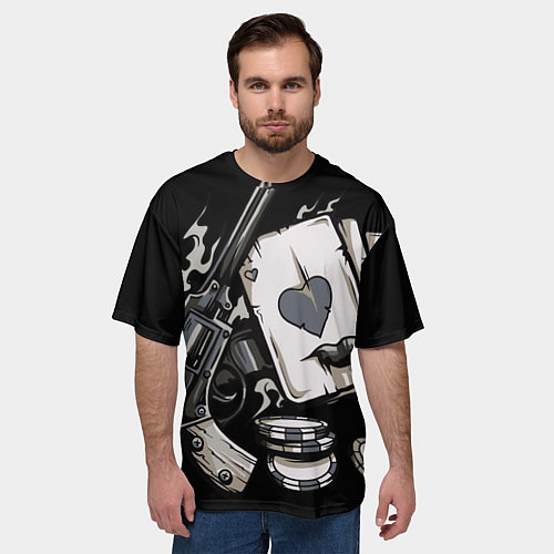 Мужская футболка оверсайз Смертельная игра / 3D-принт – фото 3