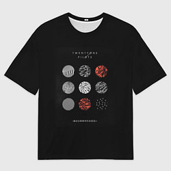Футболка оверсайз мужская Twenty one pilots: Blurrveace, цвет: 3D-принт