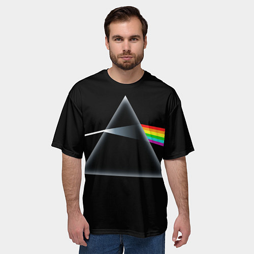 Мужская футболка оверсайз Pink floyd / 3D-принт – фото 3