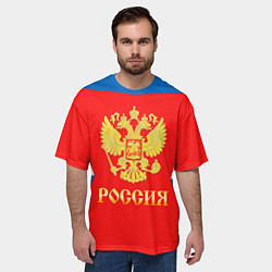Футболка оверсайз мужская Сборная РФ: #91 TARASENKO, цвет: 3D-принт — фото 2