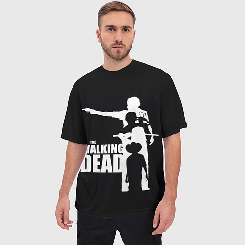 Мужская футболка оверсайз Walking Dead: Family / 3D-принт – фото 3