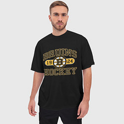 Футболка оверсайз мужская Boston Bruins: Est.1924, цвет: 3D-принт — фото 2