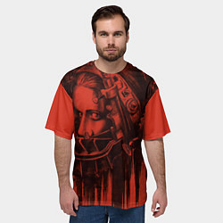 Футболка оверсайз мужская Saw Trap, цвет: 3D-принт — фото 2