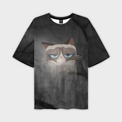 Мужская футболка оверсайз Grumpy Cat