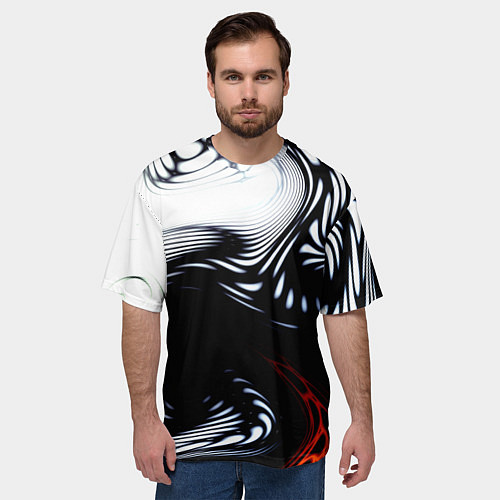 Мужская футболка оверсайз Abrupt / 3D-принт – фото 3