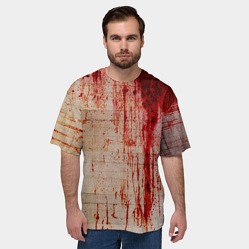 Мужская футболка оверсайз Бинты 1 / 3D-принт – фото 3