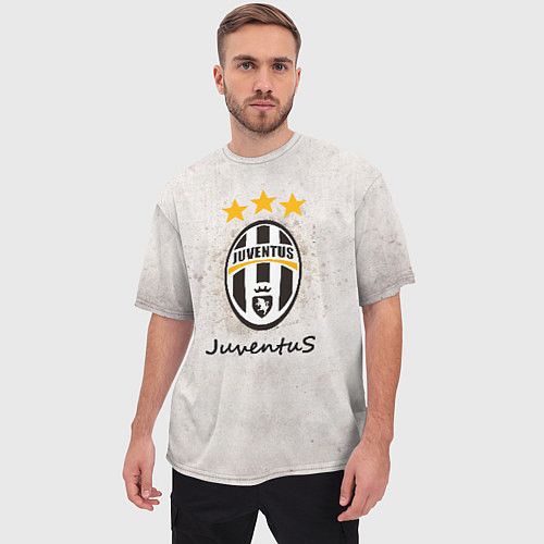 Мужская футболка оверсайз Juventus3 / 3D-принт – фото 3
