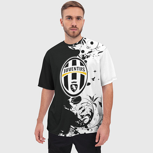Мужская футболка оверсайз Juventus4 / 3D-принт – фото 3