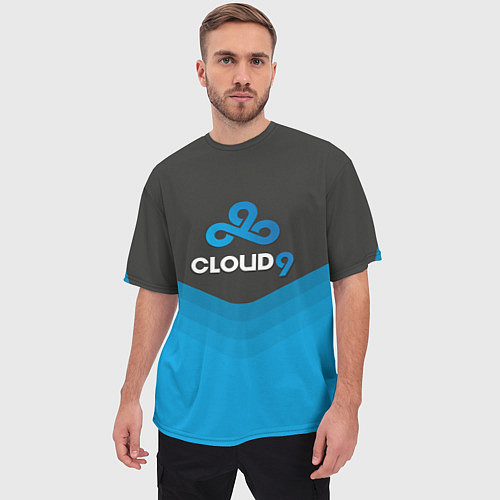 Мужская футболка оверсайз Cloud 9 Uniform / 3D-принт – фото 3