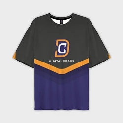 Футболка оверсайз мужская Digital Chaos Uniform, цвет: 3D-принт