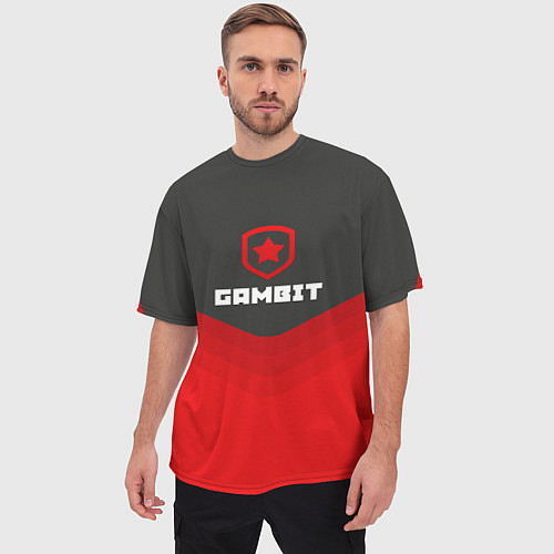 Мужская футболка оверсайз Gambit Gaming Uniform / 3D-принт – фото 3