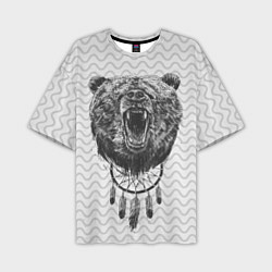Футболка оверсайз мужская Bear Dreamcatcher, цвет: 3D-принт