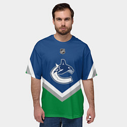 Футболка оверсайз мужская NHL: Vancouver Canucks, цвет: 3D-принт — фото 2
