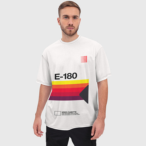 Мужская футболка оверсайз VHS E-180 / 3D-принт – фото 3