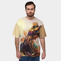Футболка оверсайз мужская Sun, цвет: 3D-принт — фото 2
