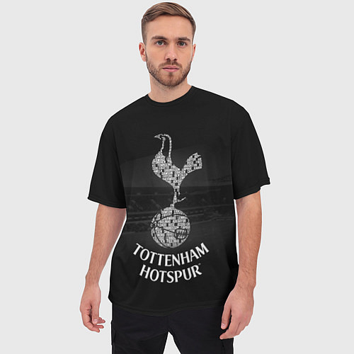 Мужская футболка оверсайз Tottenham Hotspur / 3D-принт – фото 3