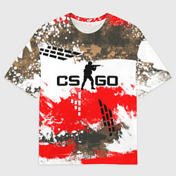 Футболка оверсайз мужская CS:GO Roll Cage, цвет: 3D-принт