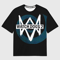 Футболка оверсайз мужская Watch Dogs 2, цвет: 3D-принт