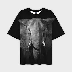 Мужская футболка оверсайз Взгляд слона
