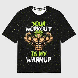 Футболка оверсайз мужская My Workout, цвет: 3D-принт