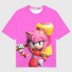 Футболка оверсайз мужская Amy Rose, цвет: 3D-принт