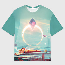 Футболка оверсайз мужская No Mans Sky, цвет: 3D-принт