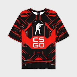 Мужская футболка оверсайз CS:GO Techno Style