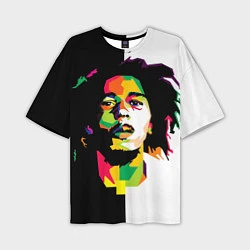 Мужская футболка оверсайз Bob Marley: Colors