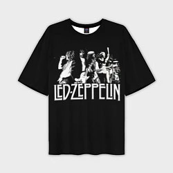 Футболка оверсайз мужская Led Zeppelin: Mono, цвет: 3D-принт
