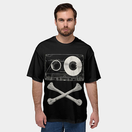 Мужская футболка оверсайз Pirate Music / 3D-принт – фото 3