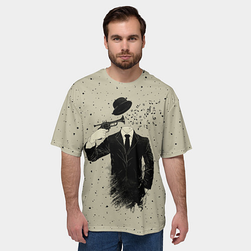 Мужская футболка оверсайз Музыкальный самоубийца / 3D-принт – фото 3