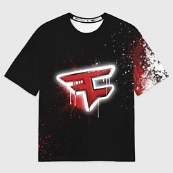 Футболка оверсайз мужская FaZe Clan: Black collection, цвет: 3D-принт