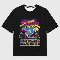 Мужская футболка оверсайз Sesame Fighter