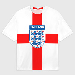 Футболка оверсайз мужская Сборная Англии, цвет: 3D-принт
