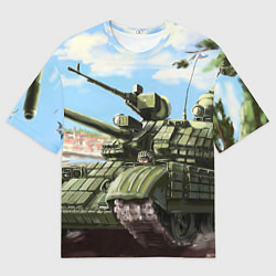 Футболка оверсайз мужская Защитники, цвет: 3D-принт