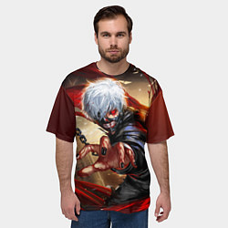 Футболка оверсайз мужская Blood, цвет: 3D-принт — фото 2