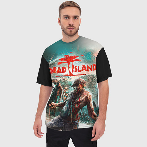 Мужская футболка оверсайз Dead Island / 3D-принт – фото 3