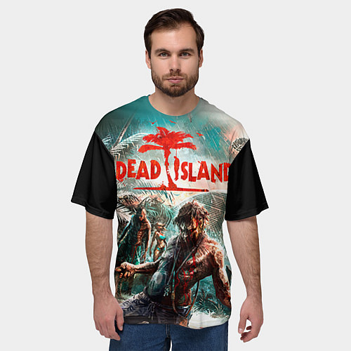 Мужская футболка оверсайз Dead Island / 3D-принт – фото 3