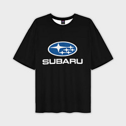 Футболка оверсайз мужская Subaru - emblem, цвет: 3D-принт