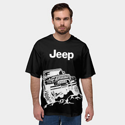 Футболка оверсайз мужская Jeep, цвет: 3D-принт — фото 2
