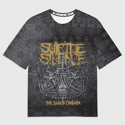 Футболка оверсайз мужская Suicide Silence: The Black Crown, цвет: 3D-принт
