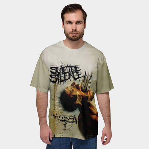 Мужская футболка оверсайз Suicide Silence: The cleansing / 3D-принт – фото 3