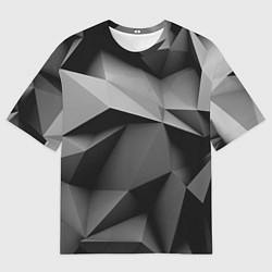 Мужская футболка оверсайз Gray abstraction