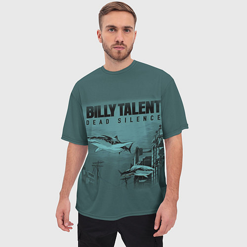 Мужская футболка оверсайз Billy Talent: Dead Silence / 3D-принт – фото 3