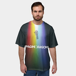 Футболка оверсайз мужская Imagine Dragons, цвет: 3D-принт — фото 2