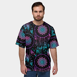 Футболка оверсайз мужская Ловцы снов, цвет: 3D-принт — фото 2